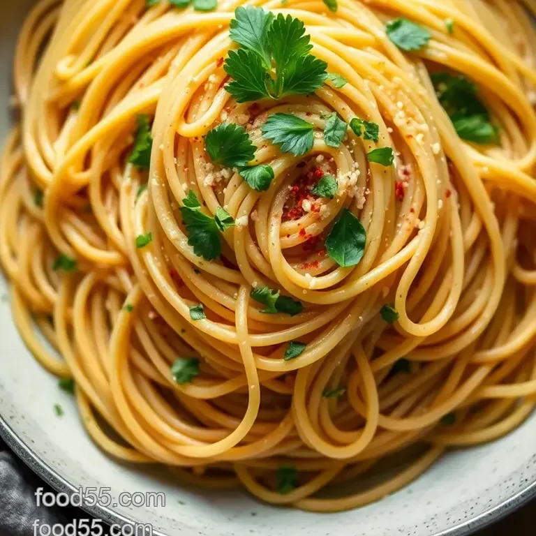 Classic Spaghetti Aglio e Olio: A One-Pan Wonder presentation
