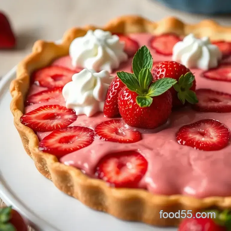 Classic Summer Strawberry Pie (Strawberries &#039 n&#039 Cream Pie Style!) presentation