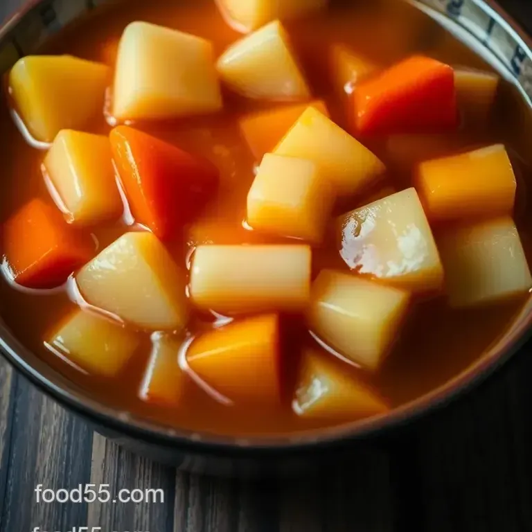 Classic Sweet and Sour Sauce presentation