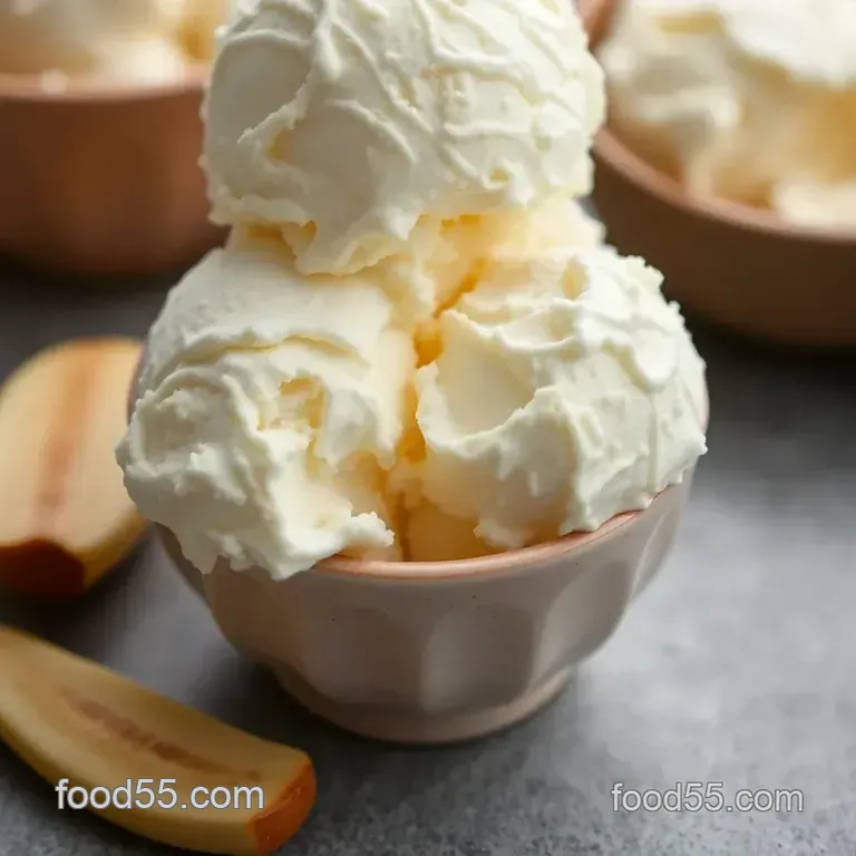 Classic Vanilla Bean Ice Cream presentation