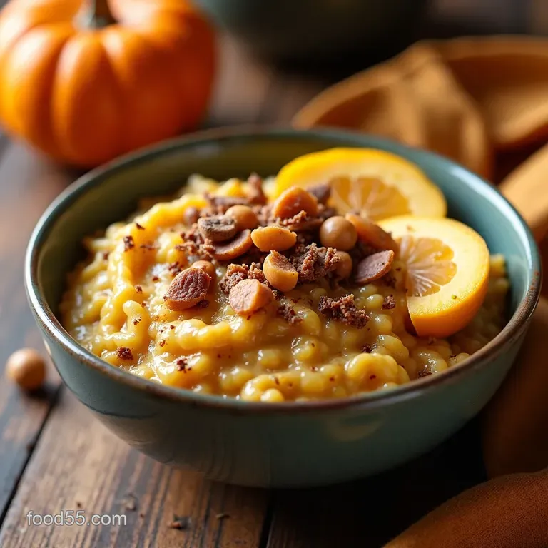 Comforting Pumpkin Overnight Oats with Warm Spice presentation