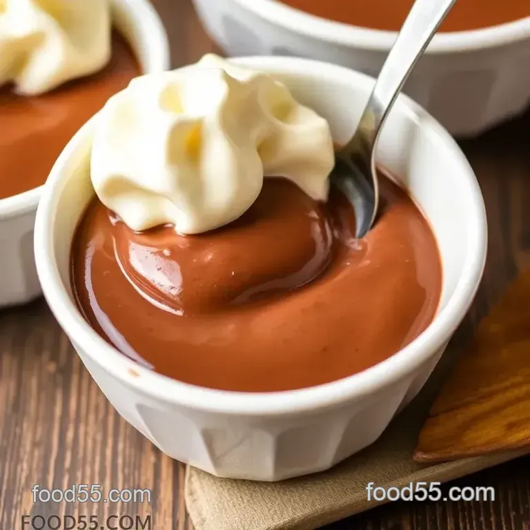 Decadent Creamy Chocolate Pudding in 25 Minutes presentation
