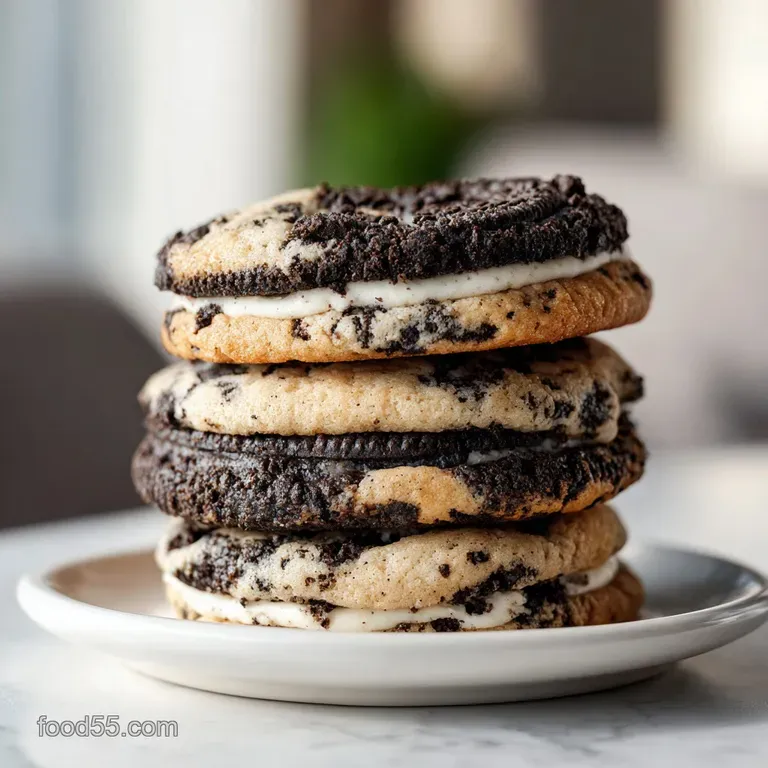 Cookies and Cream Cookies: Bakery Style