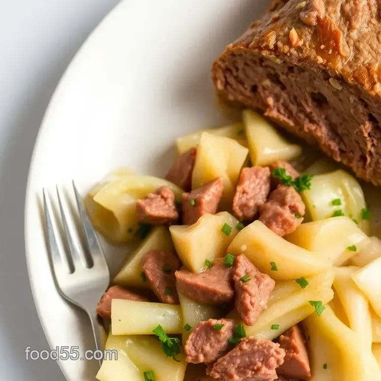 Corned Beef and Cabbage presentation