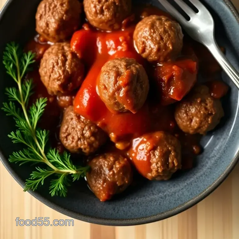 Corned Beef Meatballs (Gluten-free) presentation
