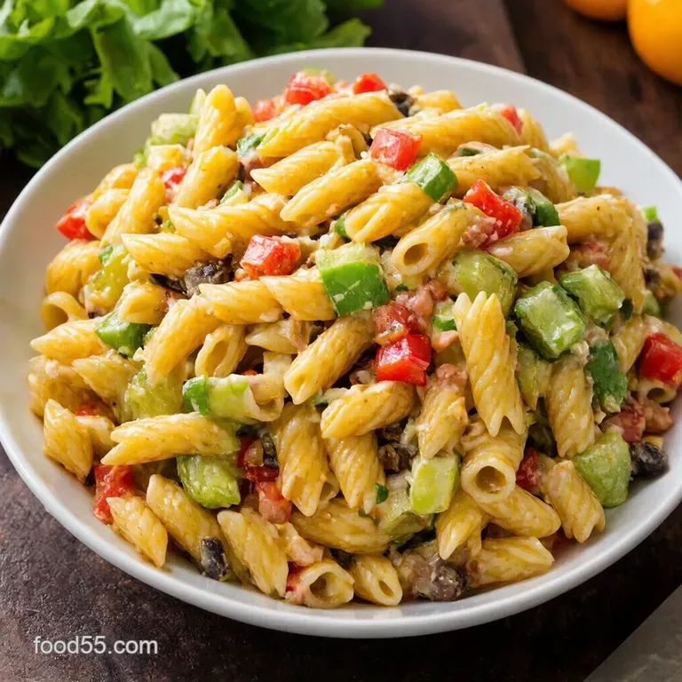 Cowboy Pasta Salad Hearty TexMex Pasta Toss