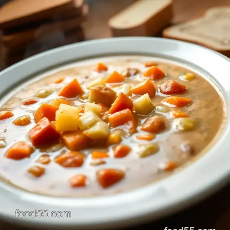 Cozy & Creamy Weight Watchers Vegetable Soup presentation