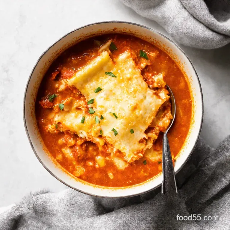 Cozy Lasagna Soup Deconstructed Lasagna in a Bowl