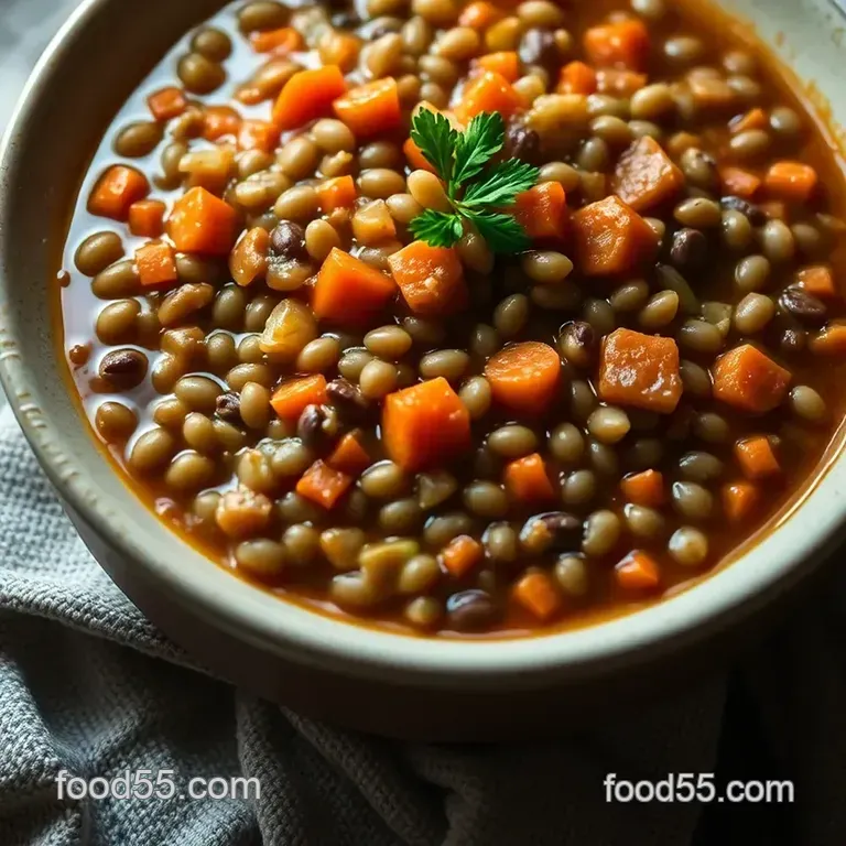 Cozy Lentil Stew (A Hug in a Bowl) presentation