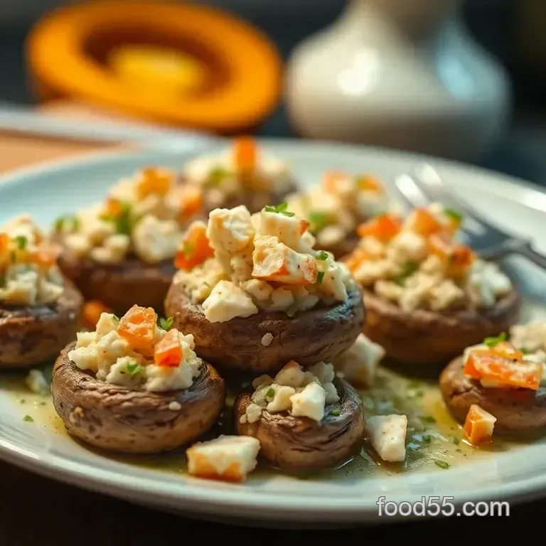 Crab-tivating Stuffed Mushrooms: A Seaside Delight