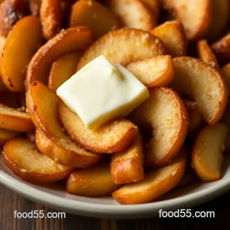 Cracker Barrel Copycat: Sweet & Spicy Fried Apples presentation