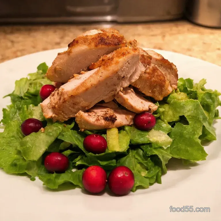 Cranberry Apple Chicken Salad presentation