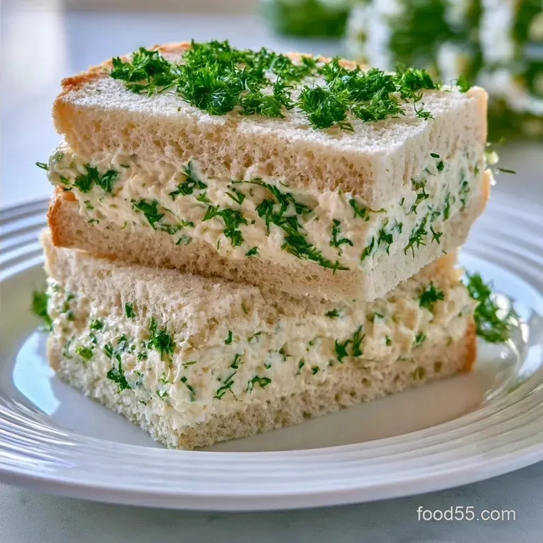 Cream Cheese and Dill Sandwiches: Crisp and Tangy