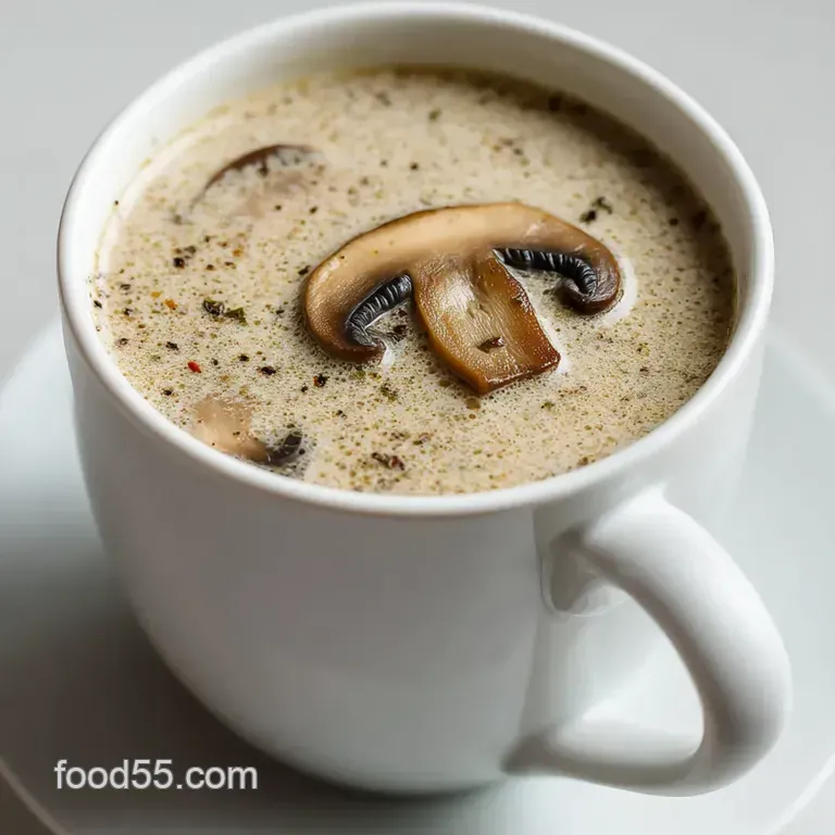 Cream of Mushroom Soup: A Homemade Hug in a Bowl presentation