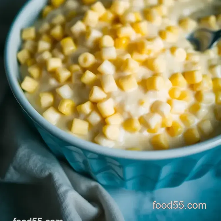 Creamed Corn Delight: A Comforting Classic presentation