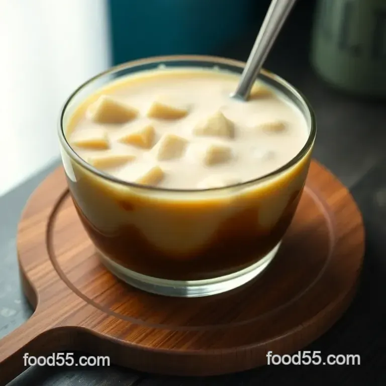 Creamy and Dreamy Taro Milk Tea presentation