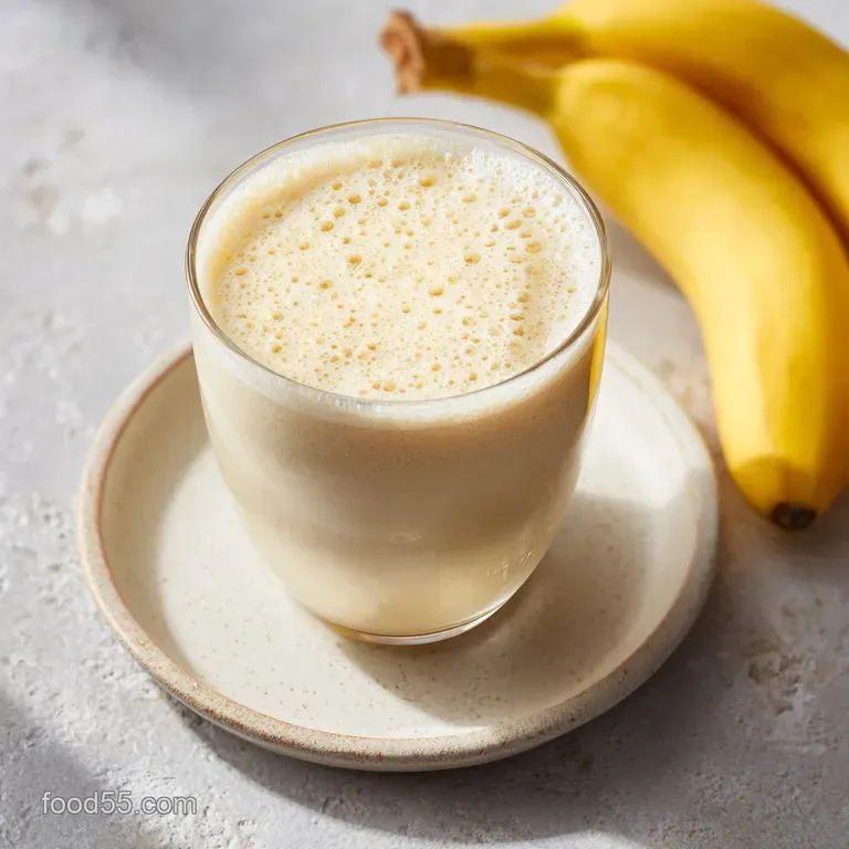 Creamy Banana Smoothie with Milk