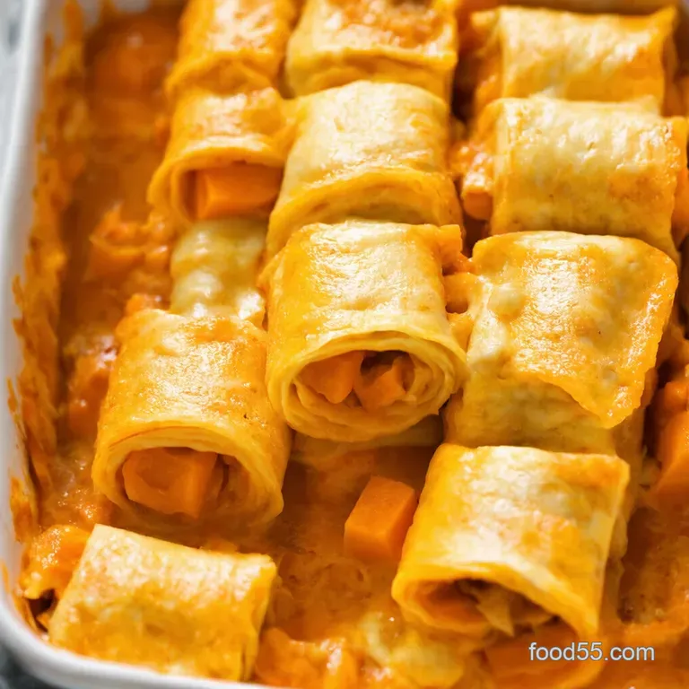 Creamy Butternut Squash Lasagna RollUps with Sage Parmesan