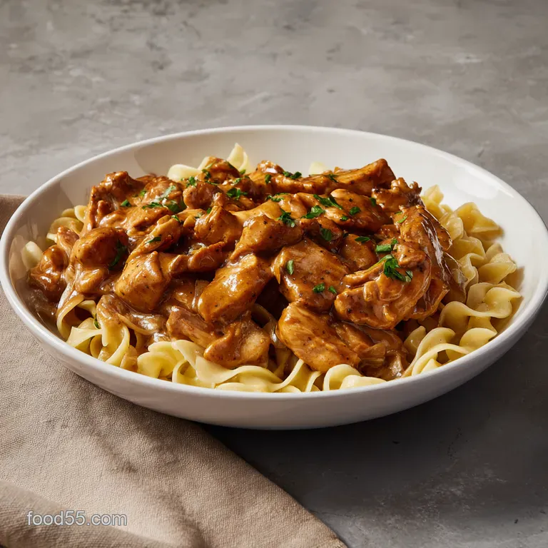 Creamy Cajun Chicken Pasta presentation