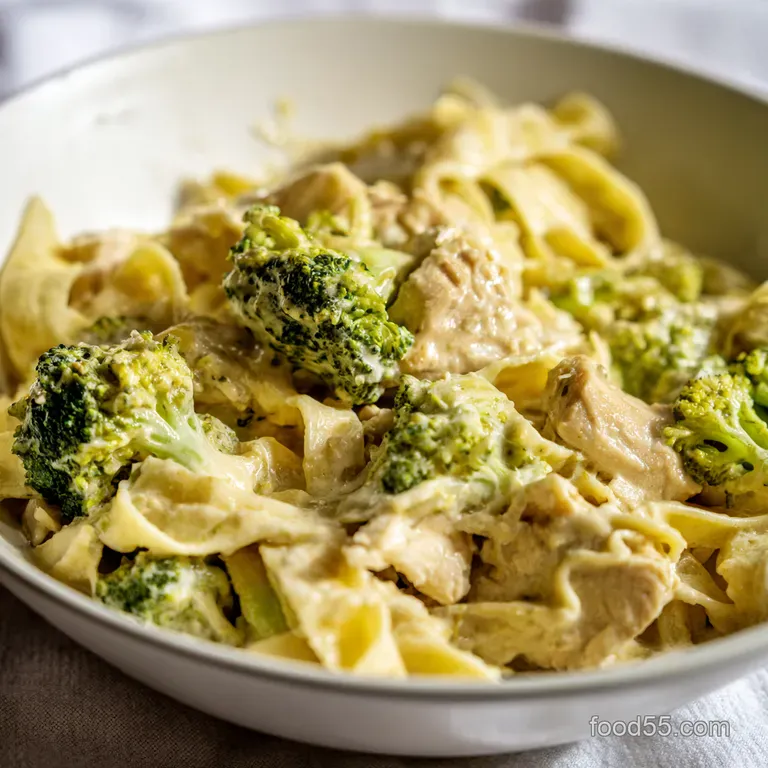 Creamy Chicken Broccoli Alfredo a Weeknight Wonder presentation