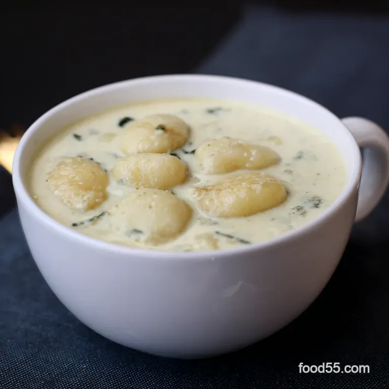Creamy Chicken Gnocchi Soup Olive Garden Copycat presentation