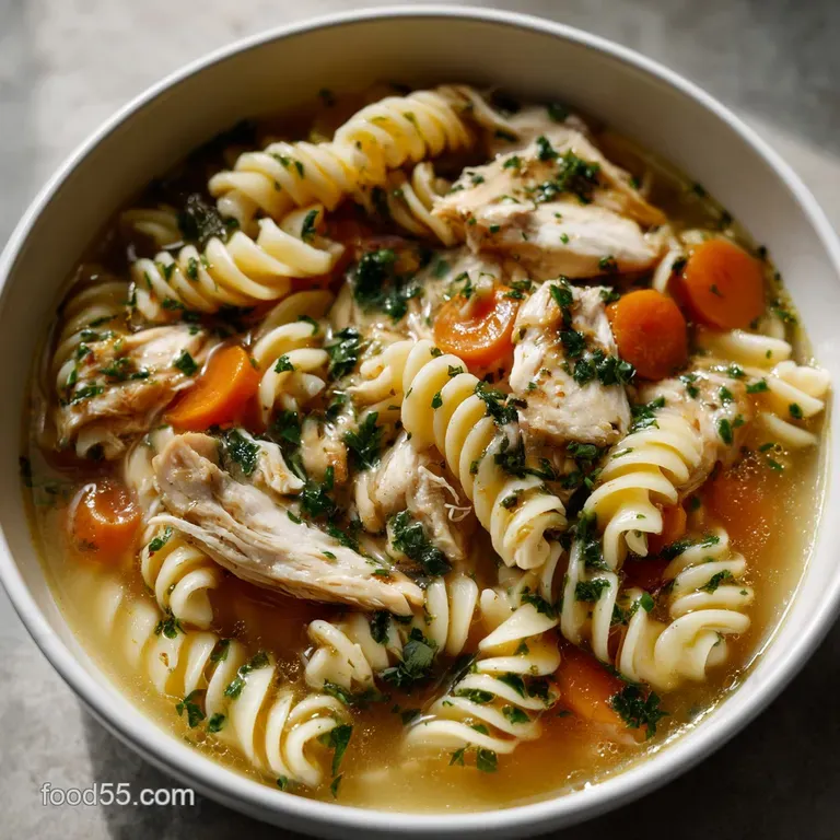 Creamy Chicken Pasta Soup: Ultimate Comfort Edition presentation