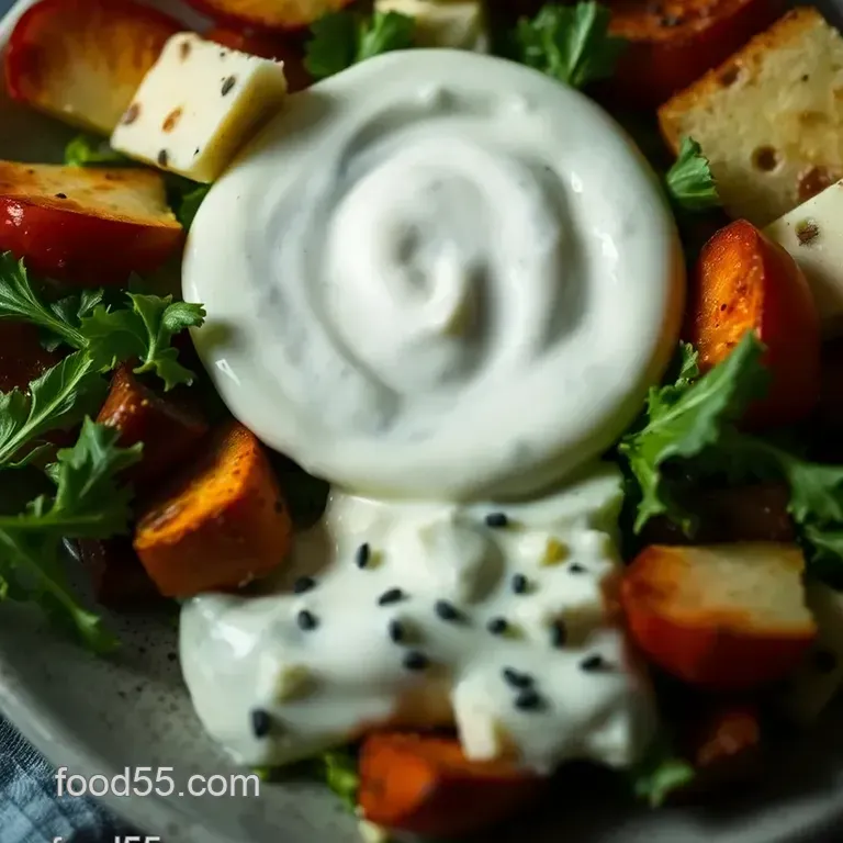 Creamy Dreamy Blue Cheese Dressing presentation