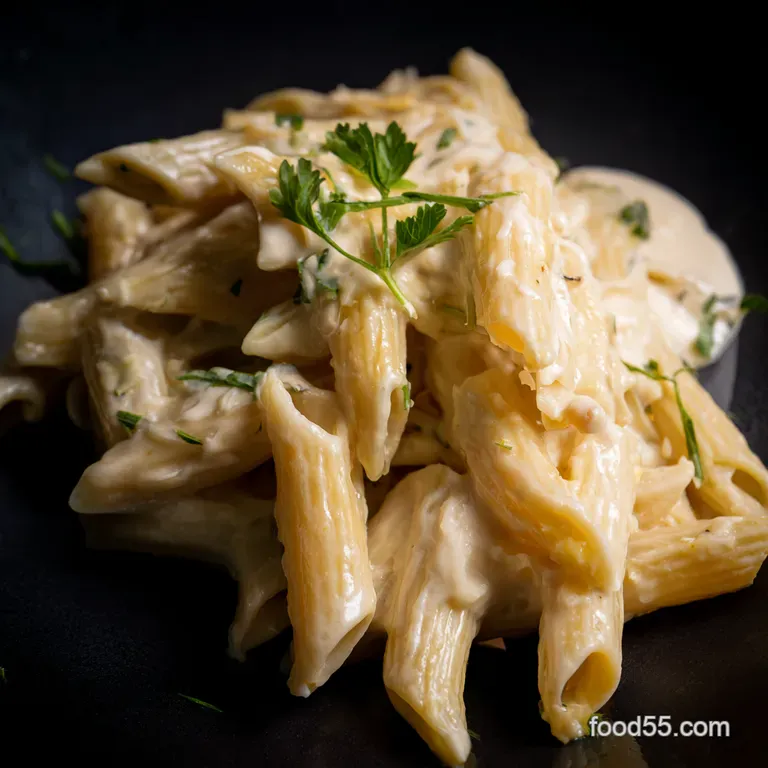 Creamy Dreamy Penne Alfredo a Taste of Rome in Your Kitchen presentation