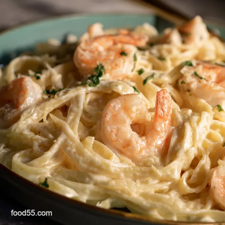Creamy Dreamy Shrimp Fettuccine Alfredo