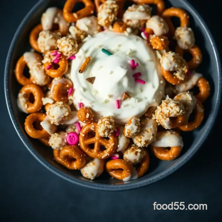 Creamy Dreamy Yogurt Covered Pretzels presentation
