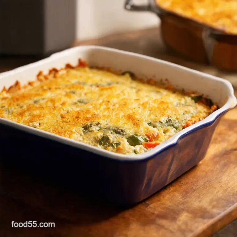 Creamy Garden Vegetable Casserole presentation
