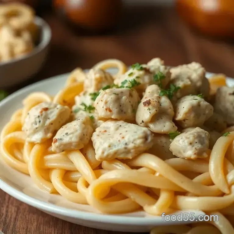 Creamy Garlic Chicken and Spinach Pasta