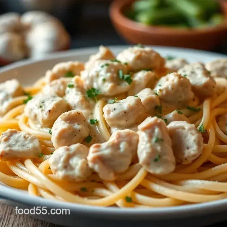 Creamy Garlic Chicken Pasta