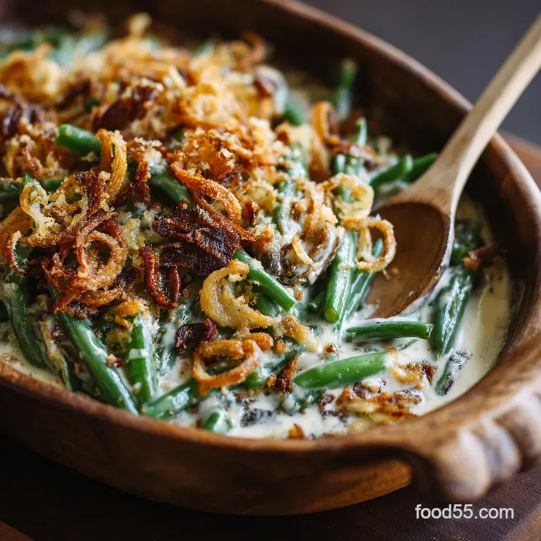 Green Bean Casserole: The Ultimate Creamy Upgrade with Crispy Shallots