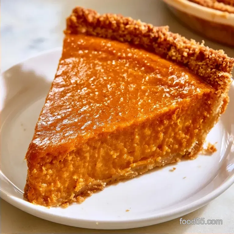 Creamy Keto Pumpkin Pie with Monk Fruit