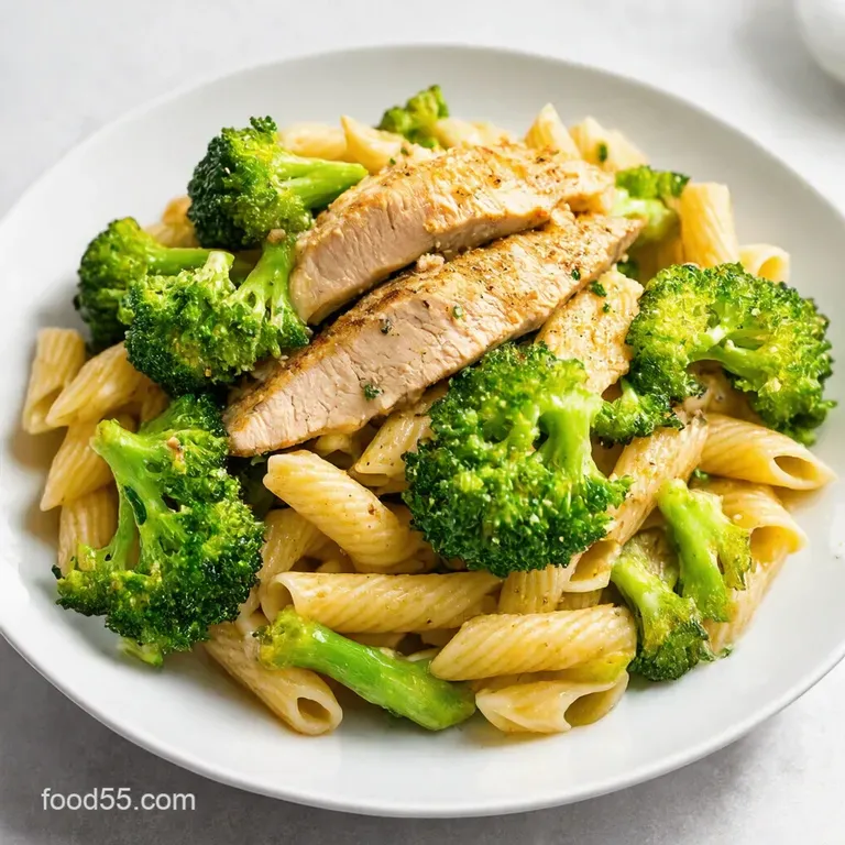 Creamy LemonDijon Chicken Broccoli Pasta Salad