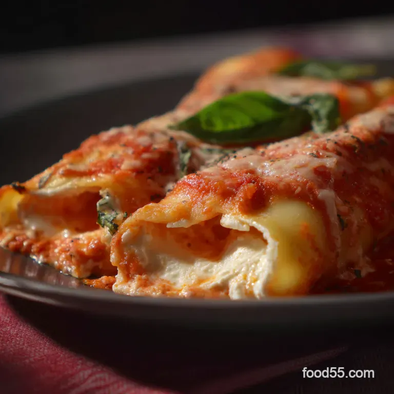 Creamy Ricotta Manicotti Filling presentation