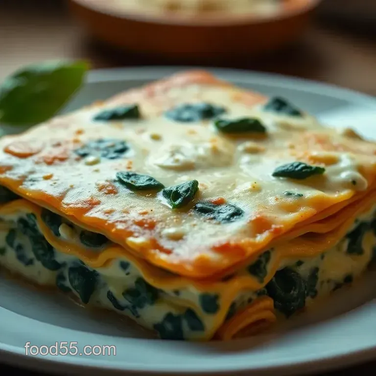 Creamy Spinach and Ricotta Lasagna