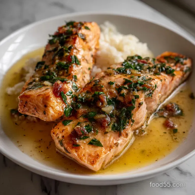 The Best Creamy Tuscan Salmon Recipe Yet presentation
