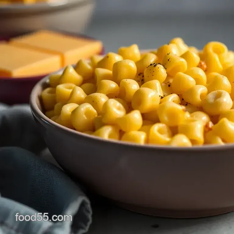 Creamy Velveeta Mac and Cheese Delight presentation