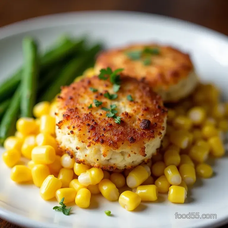 Crispy Baked Corn Crab Cakes Oven or Air Fryer