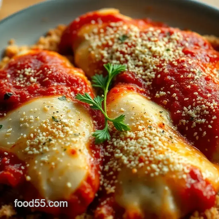 Crispy Chicken Parmesan with Marinara Sauce