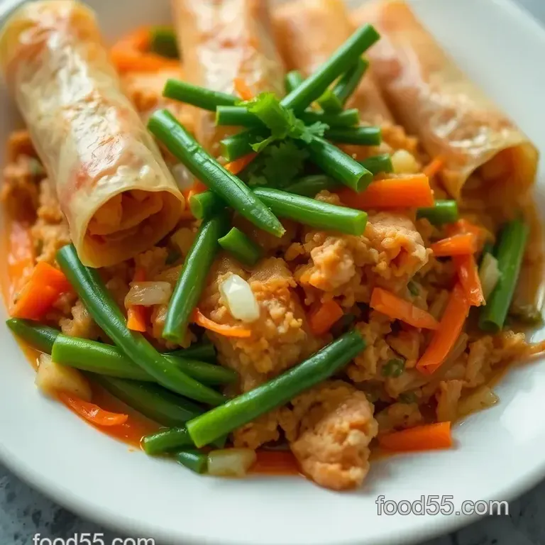 Crispy Deliciousness: Classic Filipino Lumpia presentation