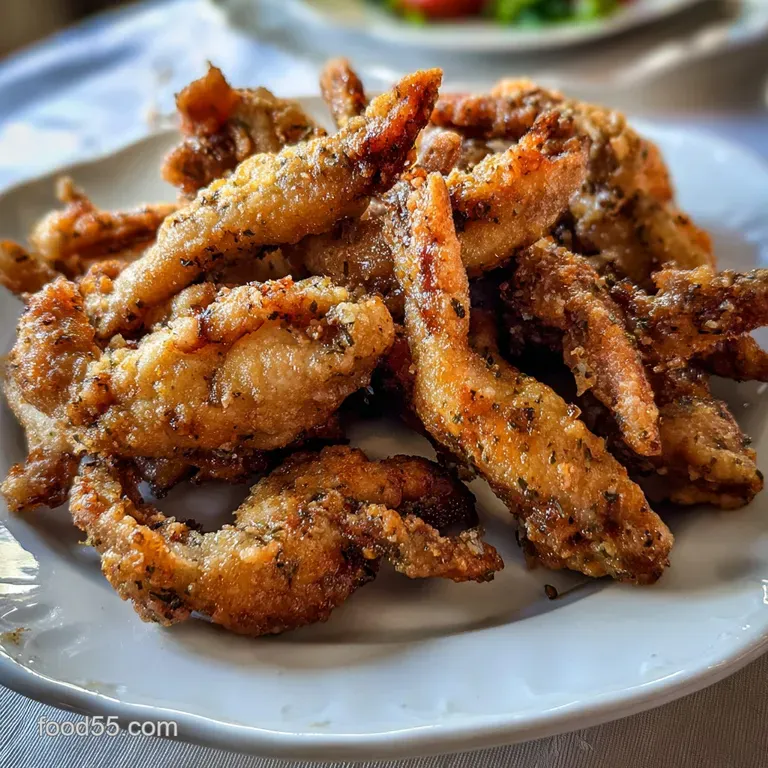 Fried Frog Legs: Crispy Garlic-Buttered Southern Delight presentation