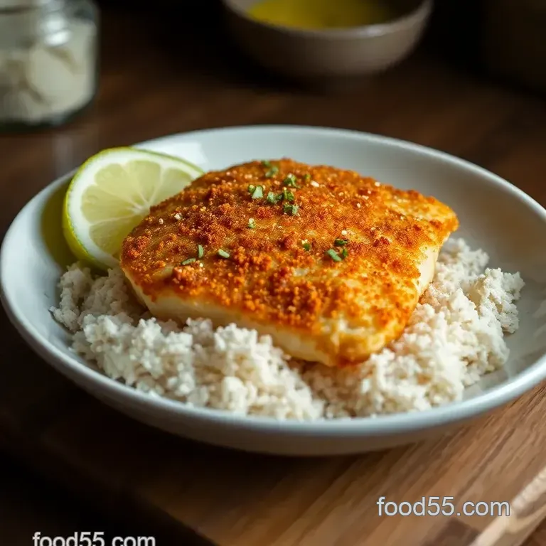 Crispy Fried Tilapia with Zesty Tartare Sauce presentation
