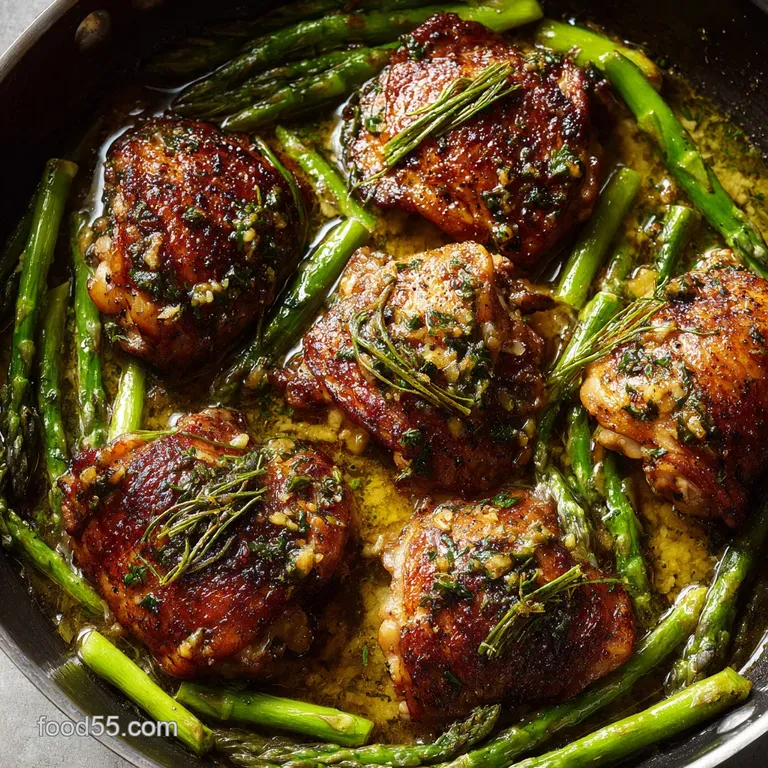 The Ultimate Weeknight Feast Garlic Herb Butter Chicken Thighs presentation