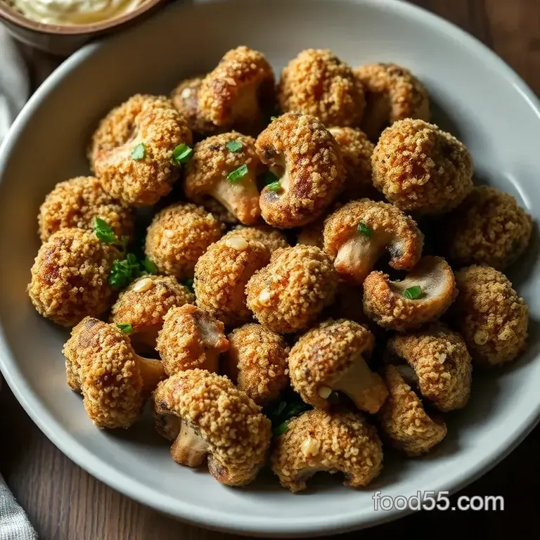 Crispy Garlic Fried Mushrooms: A Deliciously Addictive Treat presentation