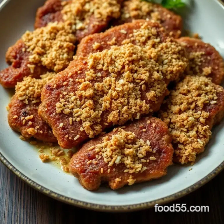 Crispy Gyukatsu: Delicious Japanese Beef Cutlets presentation