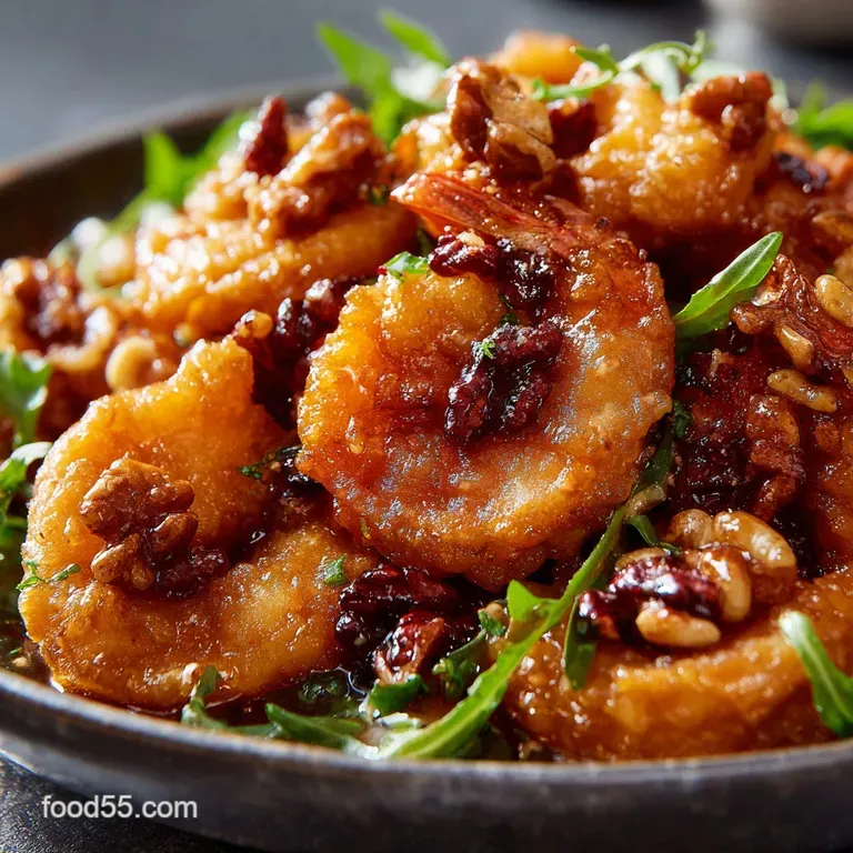 Honey Walnut Shrimp: Crispy Batter and Creamy Sauce Recipe presentation