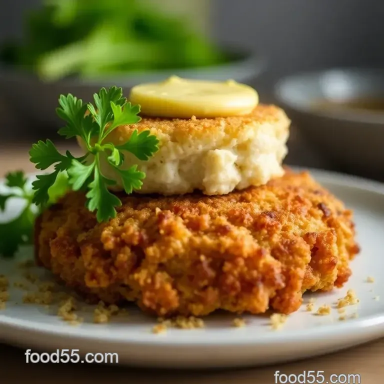 Crispy Peekytoe Crab Cakes with Lemon-Dill Aioli presentation